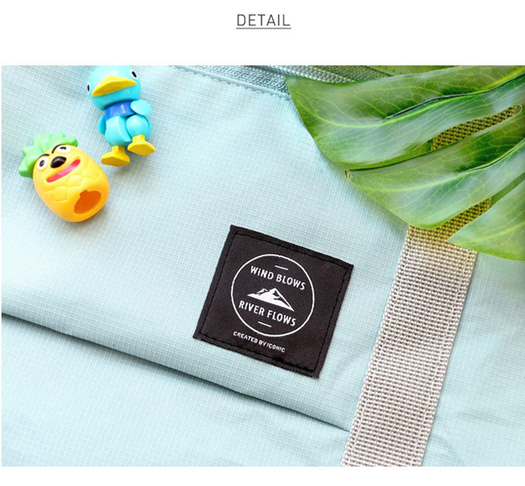 Korean Style Jacquard Luggage Bag Handbag Nylon Folding Travel Bag Large-Capacity Luggage Bag Factory Wholesale