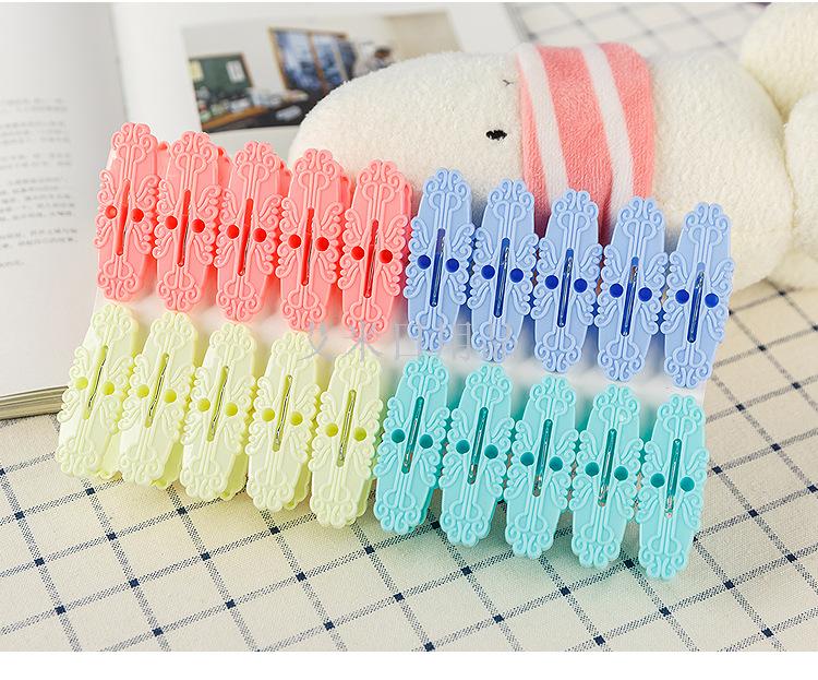 Sh-712-20 plastic clip creative clip wholesale plastic household drying socks and underwear clip