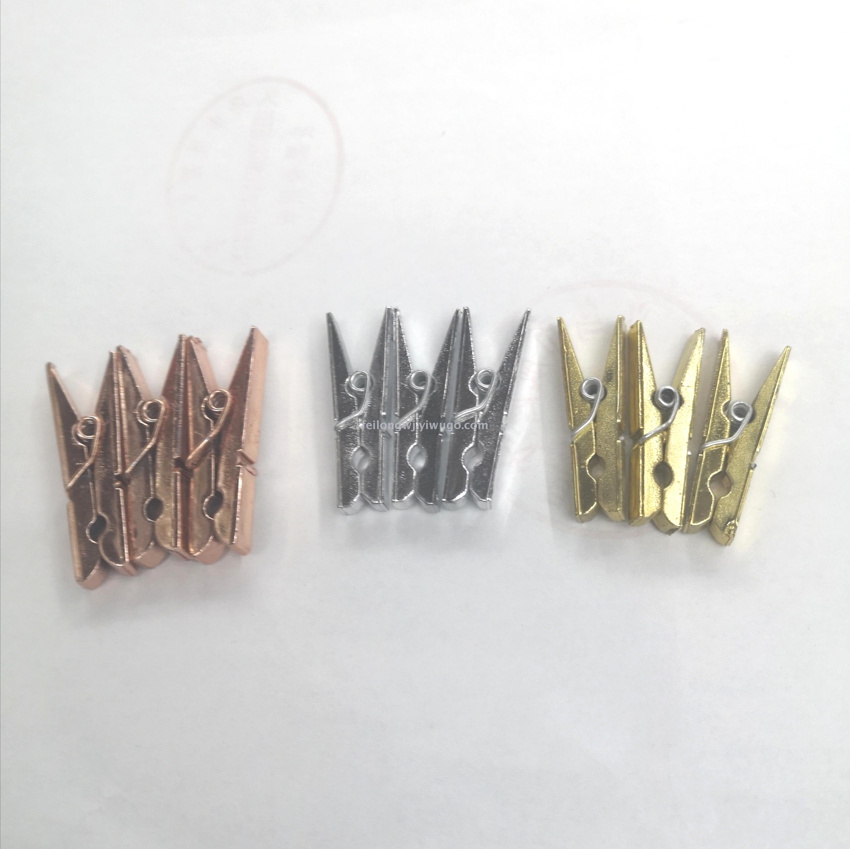 Gold jacket clip silver coat clip rose gold photo clip plastic clip DIY organizer spray paint