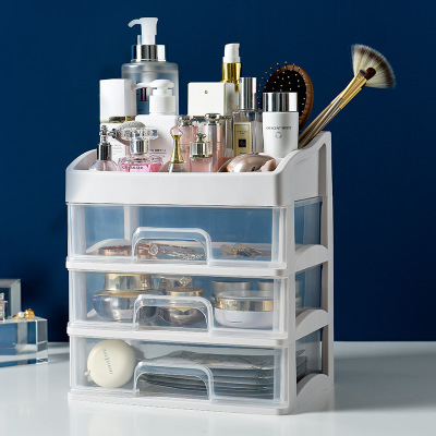 Small Cosmetic drawer Transparent Table Dresser Cosmetic Box Skincare shelf