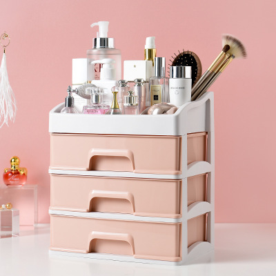 Small Cosmetic drawer Transparent Table Dresser Cosmetic Box Skincare shelf