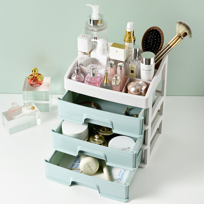 Small Cosmetic drawer Transparent Table Dresser Cosmetic Box Skincare shelf