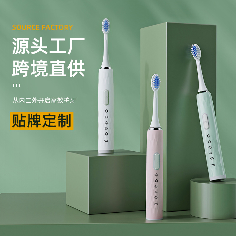 Factory Direct Supply Household Vibration Soft-Bristle Toothbrush Oral Irrigator Rechargeable Automatic Tooth Glass