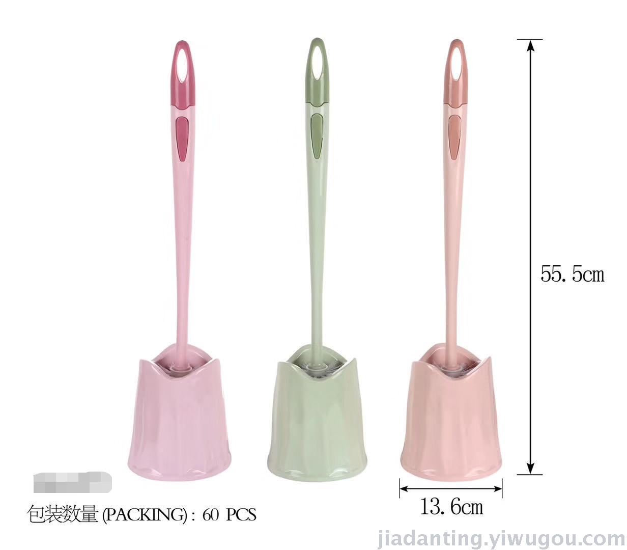 Disposable Toilet Brush Set Replacement Head Long Handle Household Toilet Brush No Dead Angle Cleaning Gadget