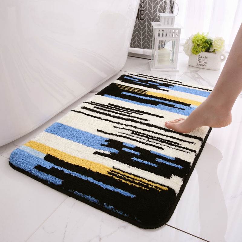 Thickened Microfiber Absorbent Pads Floor Mat Bathroom Bedroom Kitchen Doorway Non-Slip Mat Bathroom Balcony Carpet