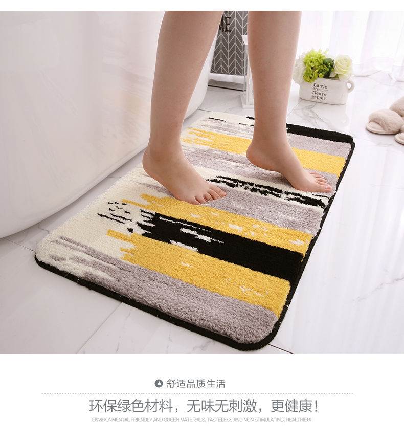 Thickened Microfiber Absorbent Pads Floor Mat Bathroom Bedroom Kitchen Doorway Non-Slip Mat Bathroom Balcony Carpet Thickened Microfiber Absorbent Pads Floor Mat Bathroom Bedroom Kitchen Doorway Non-Slip Mat Bathroom Balcony Carpet