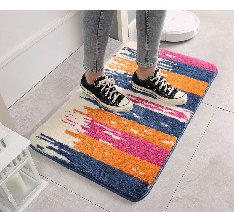 Thickened Microfiber Absorbent Pads Floor Mat Bathroom Bedroom Kitchen Doorway Non-Slip Mat Bathroom Balcony Carpet Thickened Microfiber Absorbent Pads Floor Mat Bathroom Bedroom Kitchen Doorway Non-Slip Mat Bathroom Balcony Carpet