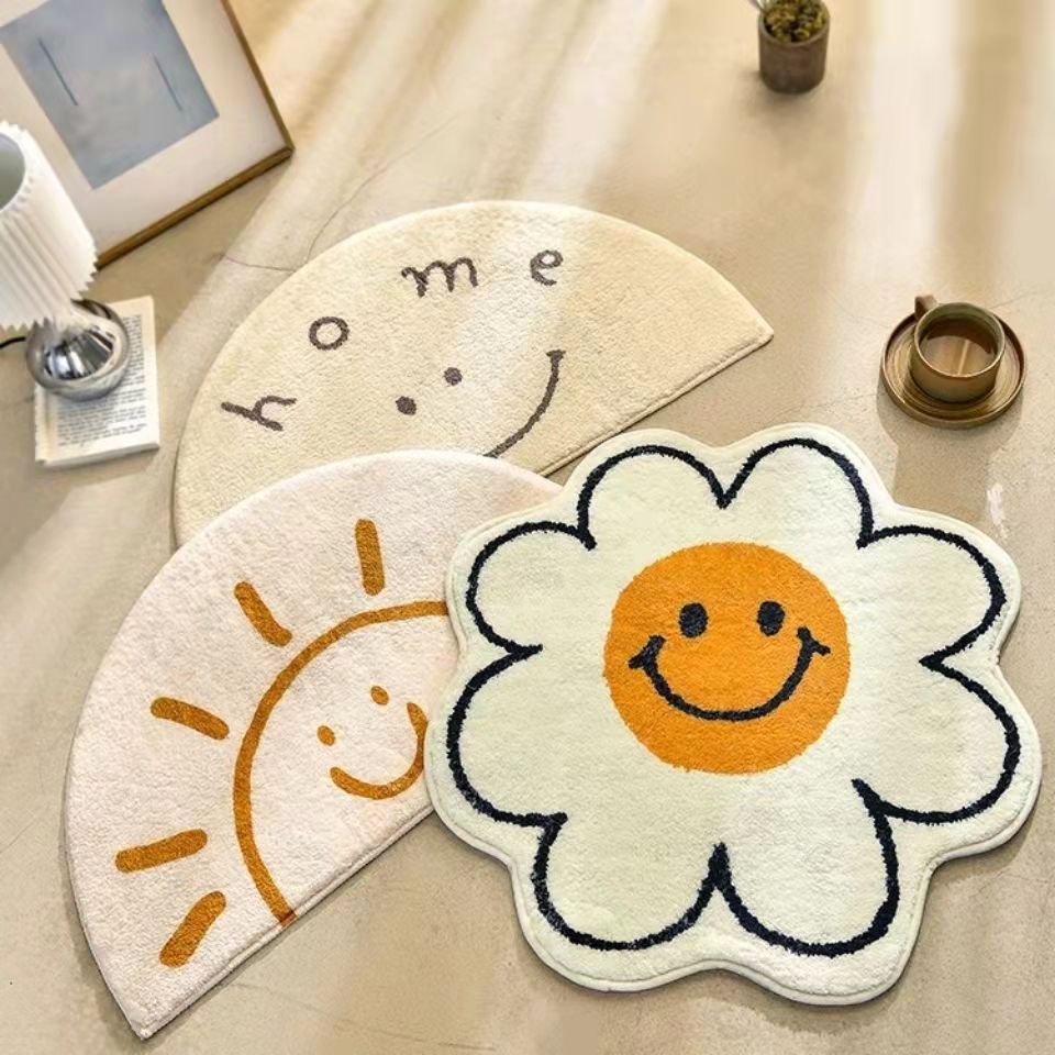 Carpet Living Room Cashmere Absorbent Floor Mat Bathroom Entrance Non-Slip Mat Sofa Coffee Table Cushion Bedside Blanket