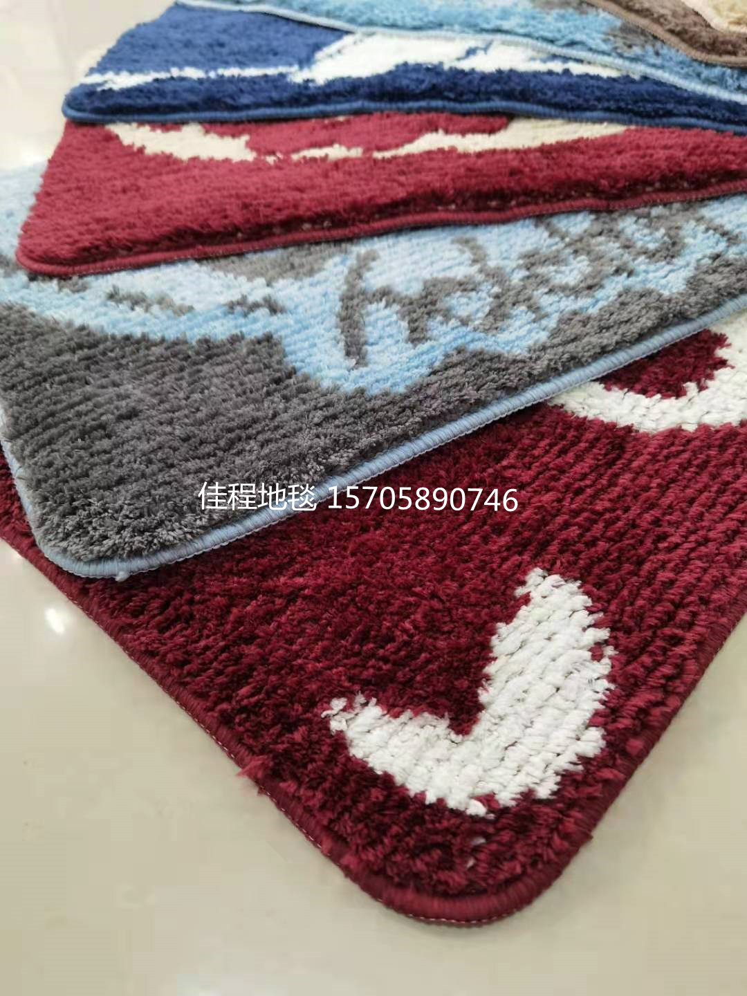 The new TPR bottom cartoon ultrafine floor mat water absorbent non-slip floor mat ultrafine door mat cartoon floor mat