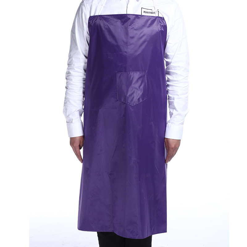 Simple and fashionable PVC monochrome enlarging apron can be customized logo wholesale.
