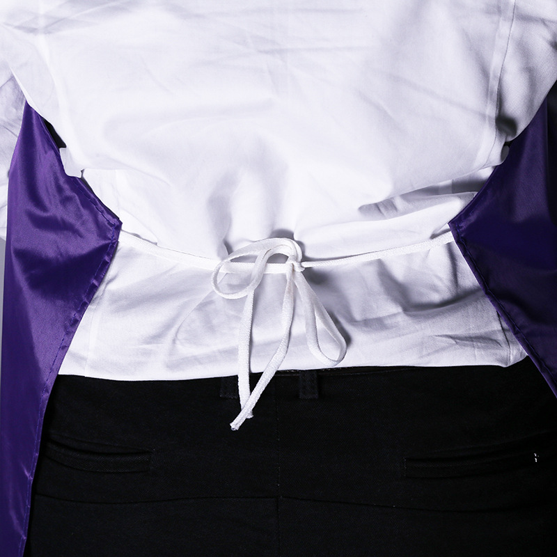 Simple and fashionable PVC monochrome enlarging apron can be customized logo wholesale.