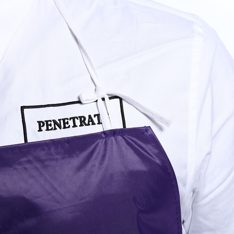 Simple and fashionable PVC monochrome enlarging apron can be customized logo wholesale.