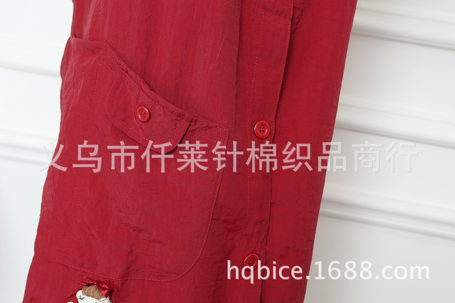 Korean checking decorative small doll, waterproof sleeveless apron sleeveless blouse