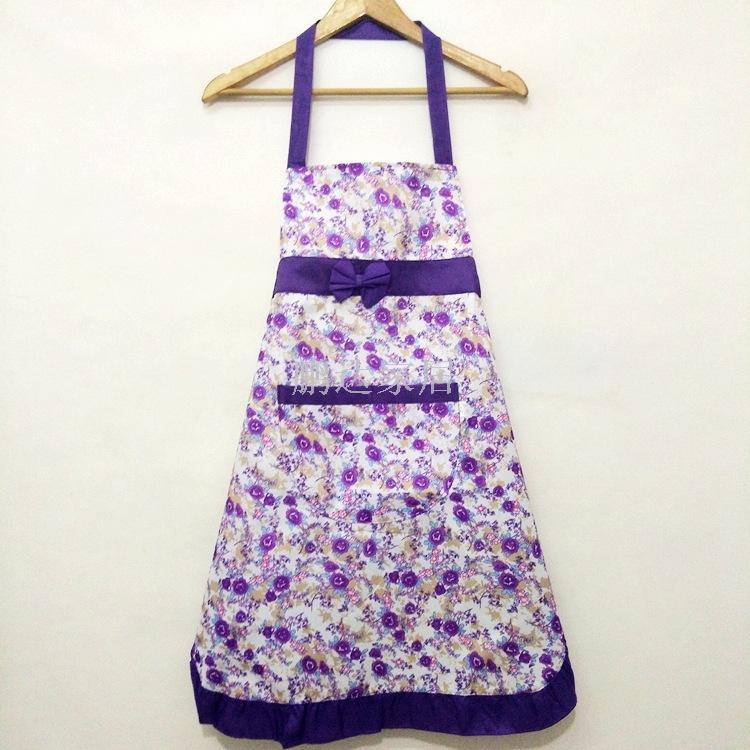 New butterfly knot Kitchen Apron Korean fashion sleeveless skirt anti pollution and oil proof overalls
