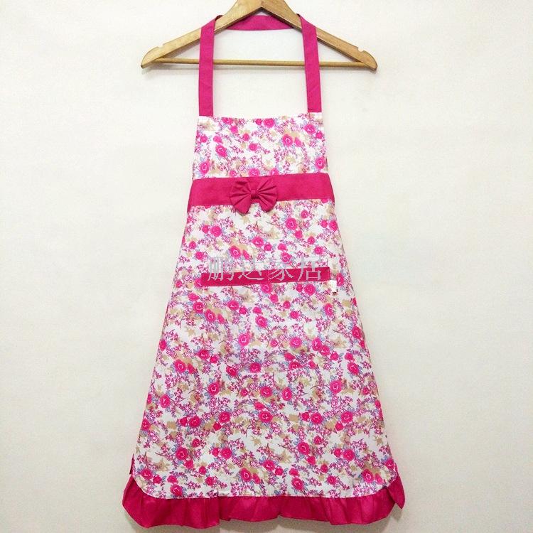 New butterfly knot Kitchen Apron Korean fashion sleeveless skirt anti pollution and oil proof overalls