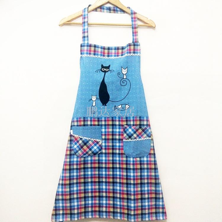New butterfly knot Kitchen Apron Korean fashion sleeveless skirt anti pollution and oil proof overalls