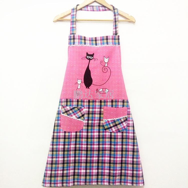New butterfly knot Kitchen Apron Korean fashion sleeveless skirt anti pollution and oil proof overalls