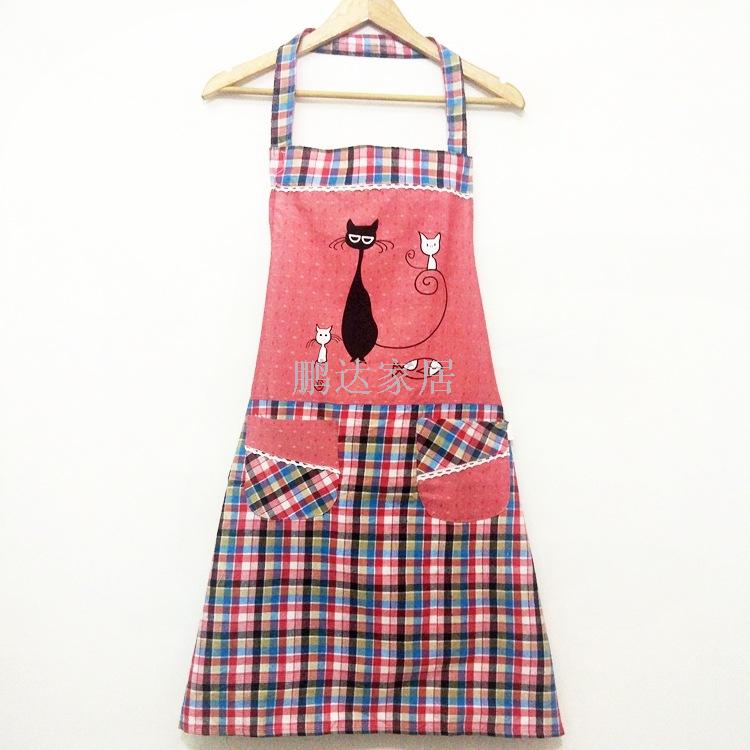 New butterfly knot Kitchen Apron Korean fashion sleeveless skirt anti pollution and oil proof overalls