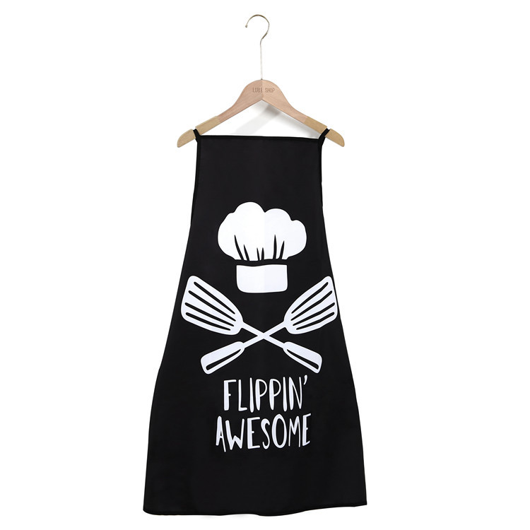New Waterproof and Antifouling Printed Apron Comfortable and Easy to Clean for Kitchen Baking