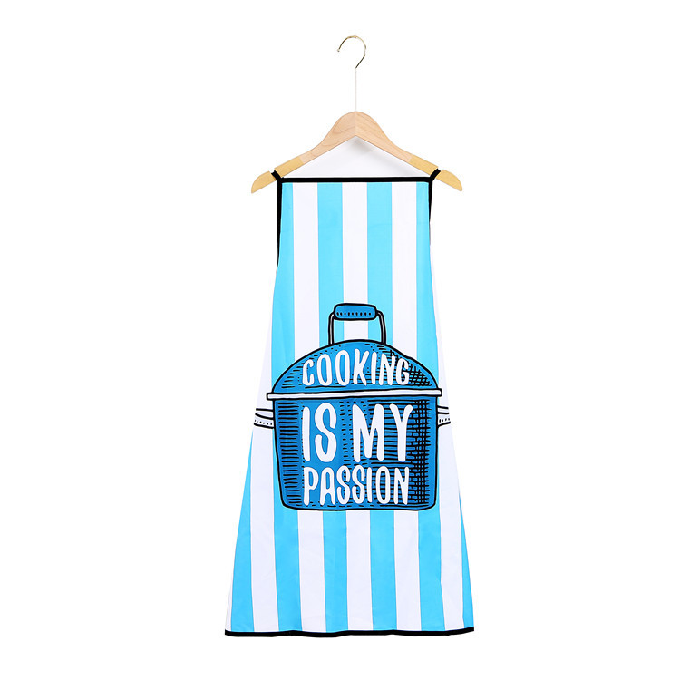 New Waterproof and Antifouling Printed Apron Comfortable and Easy to Clean for Kitchen Baking
