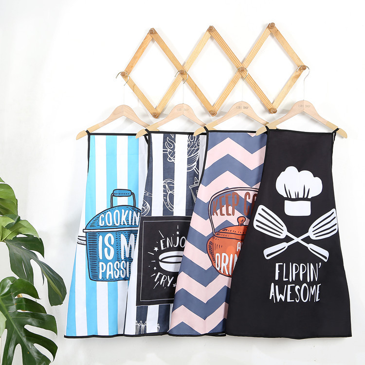 New Waterproof and Antifouling Printed Apron Comfortable and Easy to Clean for Kitchen Baking New Waterproof and Antifouling Printed Apron Comfortable and Easy to Clean for Kitchen Baking