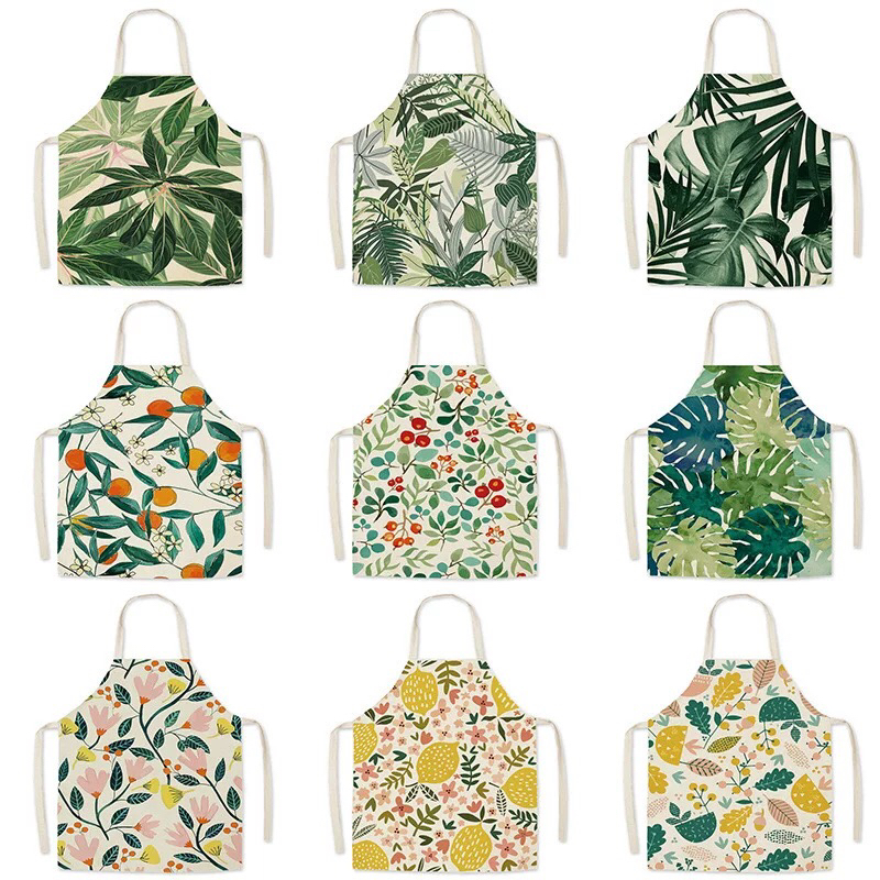 Amazon Home Printed Linen Apron &#034;Printed Adult Children Cartoon Apron Custom Amazon Home