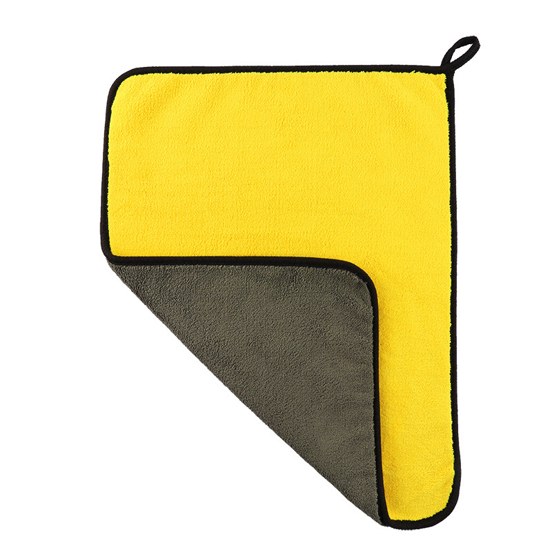Car Towel Absorbent Thickened Double-Sided Coral Fleece Car Towel Large Fiber Car Wash Car Washing Cloth Lint-Free