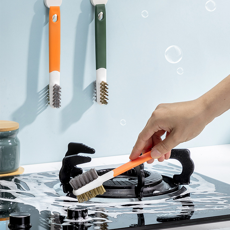 Cleaning Brush Kitchen Stove Decontamination Special Steel Wire Small Brush Gap Cleaning Tool Home Tool clean brush