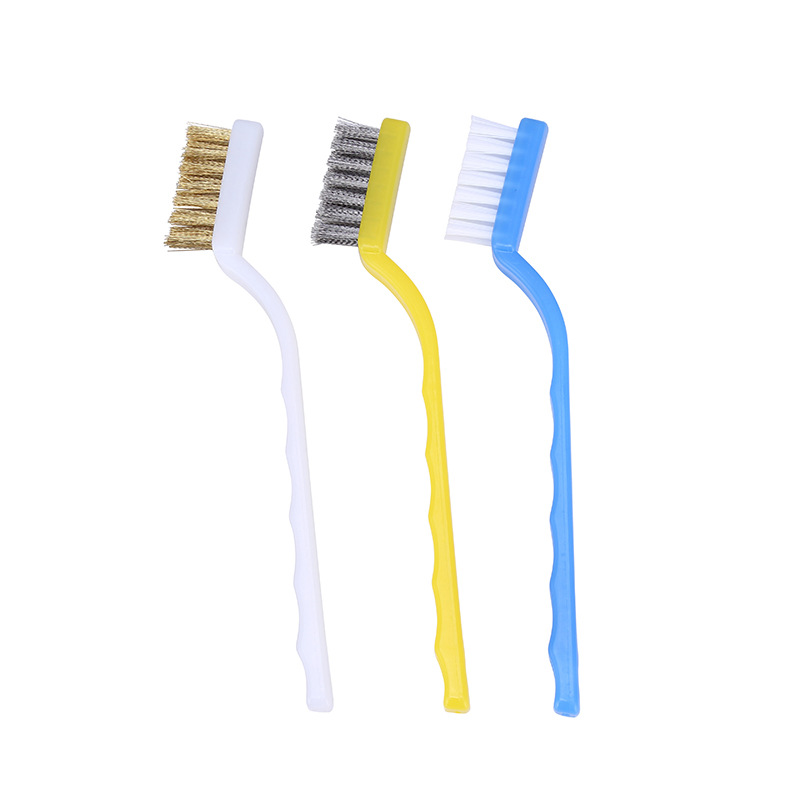 Km577 kitchen instrument powerful decontamination brush gas focus brush oil removal clean brush nylon copper wire brush