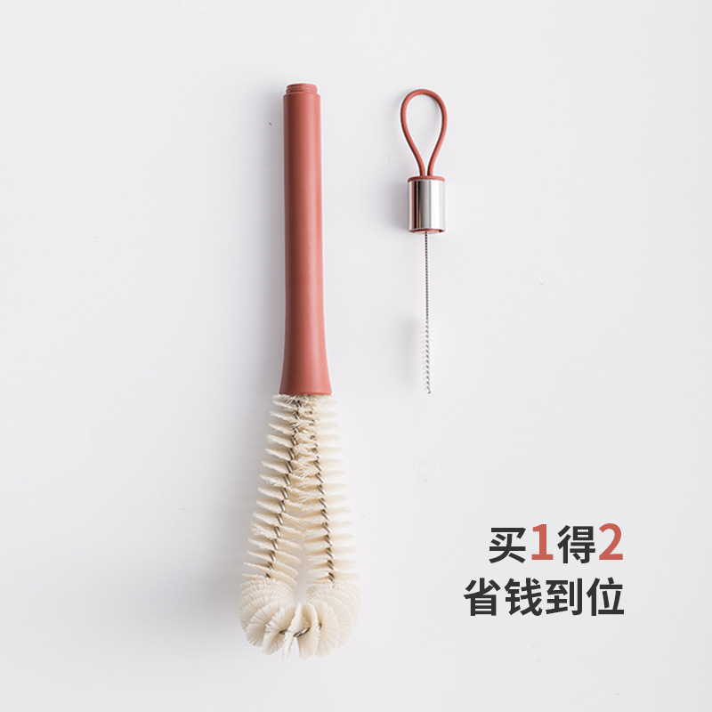 Product Design Universal Cup Brush Household Kitchen Nylon Long Handle Brush Feeding Bottle Cup Brush clean brush