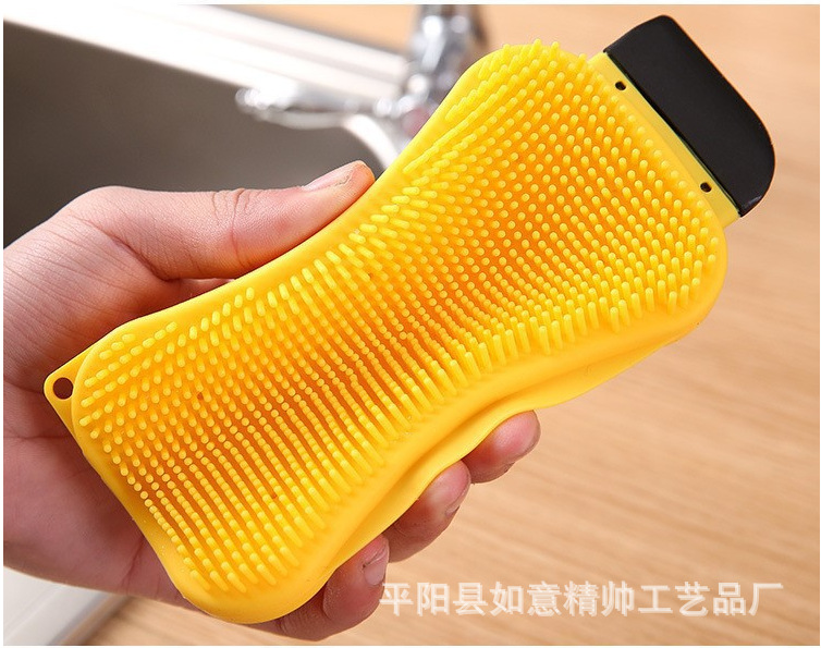 3-in-1 Kitchen Multi-Functional Silicone Brush Double-Sided Dishcloth Oil-Free clean brush 3-in-1 Kitchen Multi-Functional Silicone Brush Double-Sided Dishcloth Oil-Free clean brush