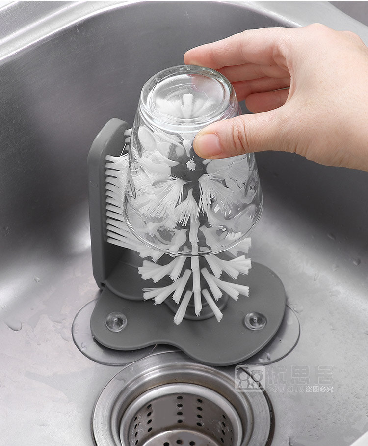 clean brush Artifact Milk Tea Shop Suction Wall Glass Cleaning Brush Household Kitchen Suction Cup Rotating Cup Brush clean brush Artifact Milk Tea Shop Suction Wall Glass Cleaning Brush Household Kitchen Suction Cup Rotating Cup Brush