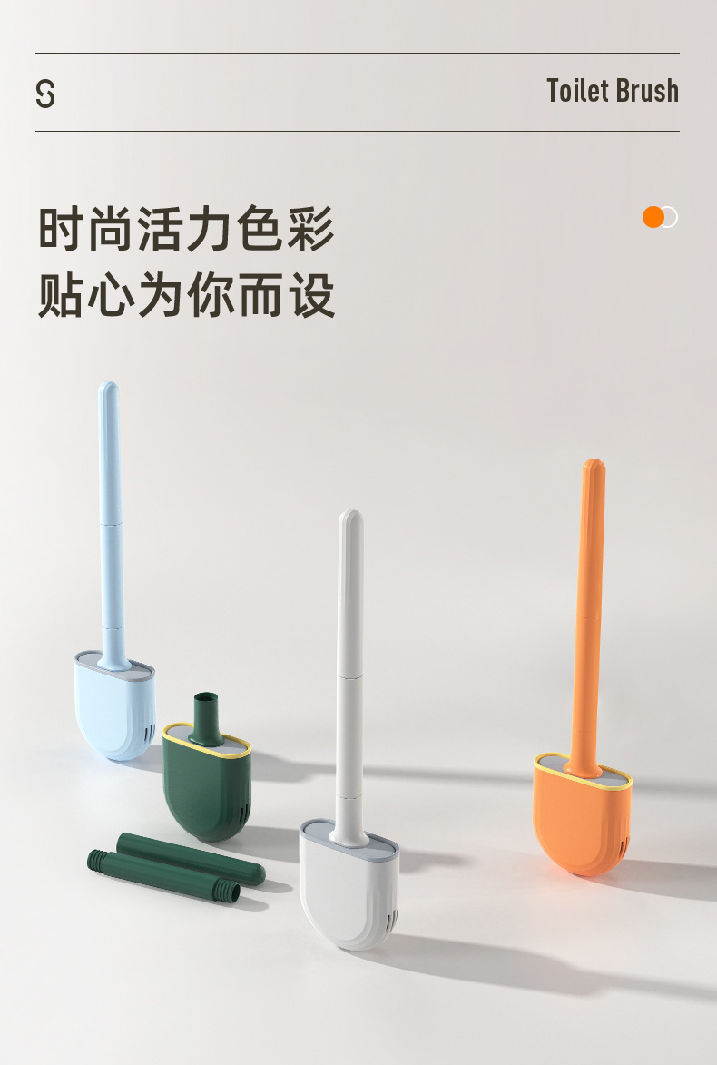 New Wall-Mounted Toilet Brush No Dead Angle Toilet Cleaning Brush Flexible Glue Bruch Head Detachable Handle clean brus New Wall-Mounted Toilet Brush No Dead Angle Toilet Cleaning Brush Flexible Glue Bruch Head Detachable Handle clean brus