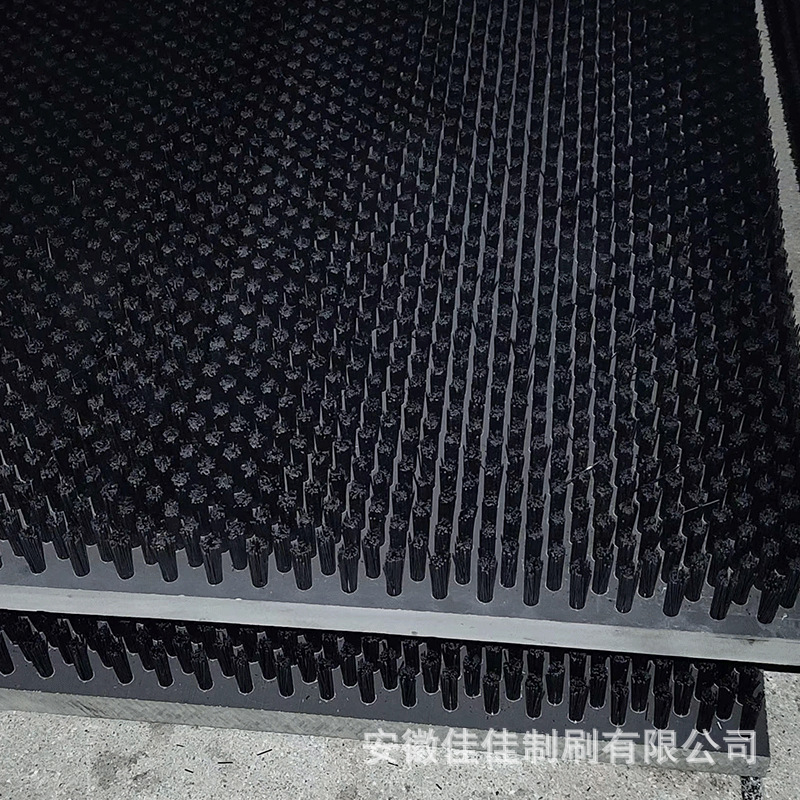 Customized Industrial Pp-PVC Board Strip Brush Mechanical Nylon Wire Ash Blocking Scrubbing clean brush