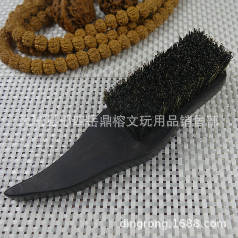 Wholesale Purple Sandalwood Wooden Handle Hand Brush Rhinoceros Horn Rudraksha Walnut clean brush Wholesale Purple Sandalwood Wooden Handle Hand Brush Rhinoceros Horn Rudraksha Walnut clean brush