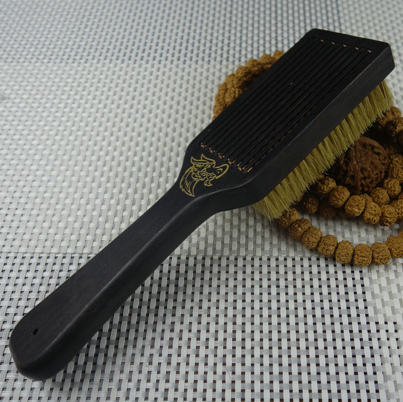 Wholesale Purple Sandalwood Wooden Handle Hand Brush Rhinoceros Horn Rudraksha Walnut clean brush Wholesale Purple Sandalwood Wooden Handle Hand Brush Rhinoceros Horn Rudraksha Walnut clean brush