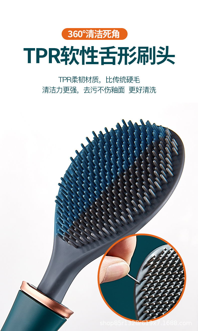Baseball Bat Toilet Brush No Dead Angle Home Toilet Brush Wall-Mounted Creative Automatic Opening clean brush