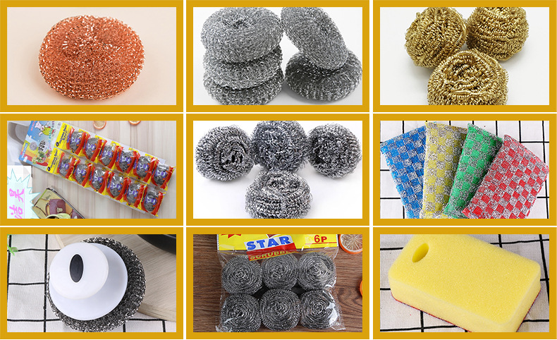 Household Supplies Steel Wire Ball Kitchen Daily Necessities Steel Wire Cleaning Ball Wok Brush clean brush