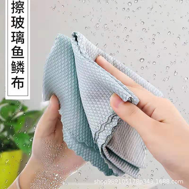 kitchen towel Dishwashing Towel Waterless Printing Household Cleaning Cloth Household Kitchenware Oil Removing Absorbent