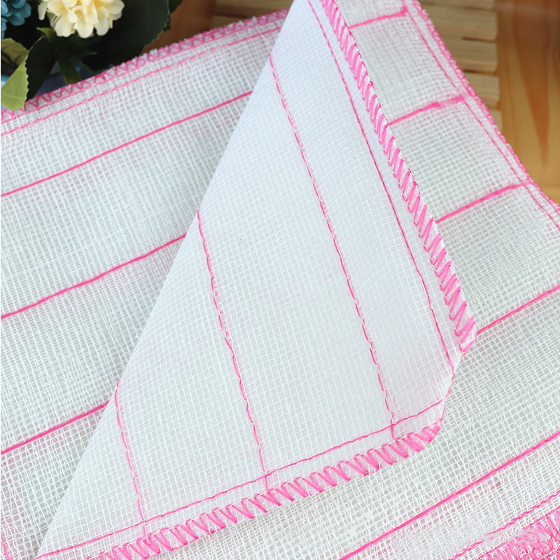 Cotton Yarn Dishcloth Oil-Free Towel Kitchen Scouring Pad Brush Bowl Lint-Free Cleaning Dish Towel kitchen towel