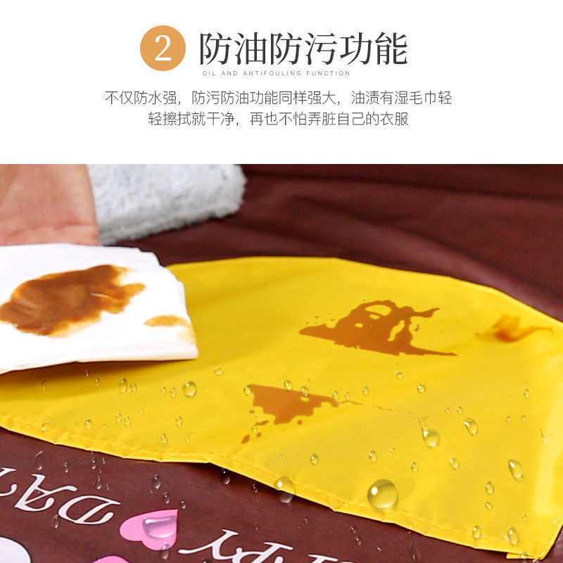 Kitchen Apron Waterproof Dirty Hand Cleaning Home Apron Korean Creative Cute Bear Halter Hand Towel Apron Wholesale