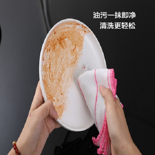 (Loss Promotion) Cotton Yarn Dishcloth Oil-Free Rag Kitchen Scouring Pad Dishes Cloth Lint-Free Bowl Towel