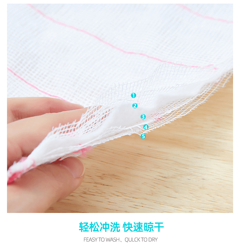 (Loss Promotion) Cotton Yarn Dishcloth Oil-Free Rag Kitchen Scouring Pad Dishes Cloth Lint-Free Bowl Towel