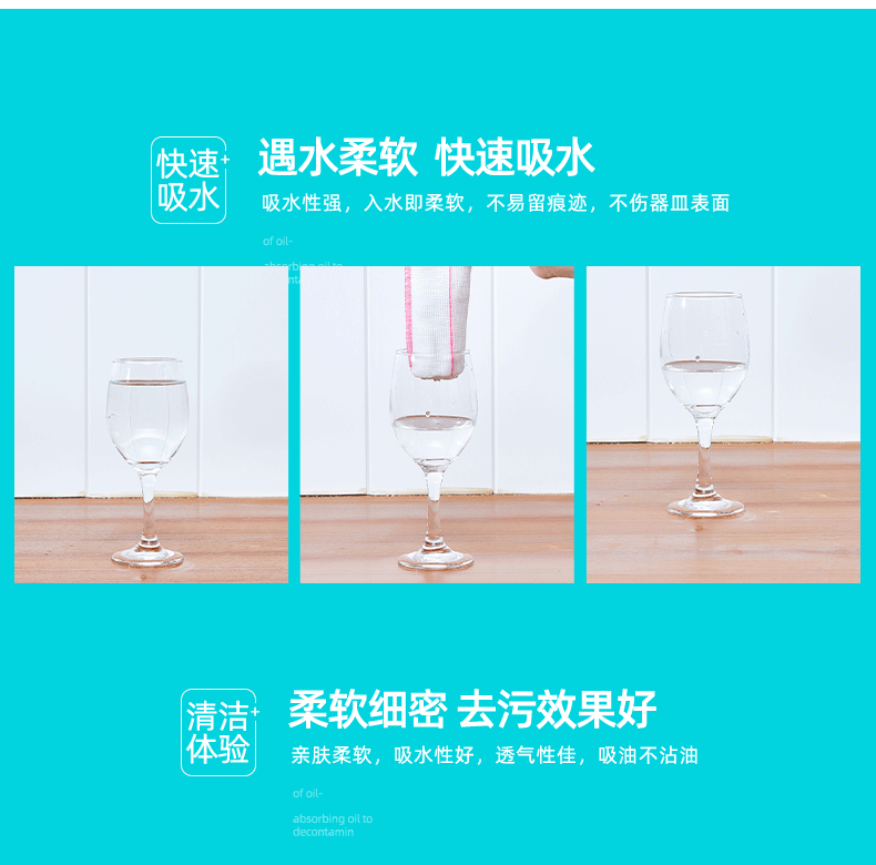 (Loss Promotion) Cotton Yarn Dishcloth Oil-Free Rag Kitchen Scouring Pad Dishes Cloth Lint-Free Bowl Towel