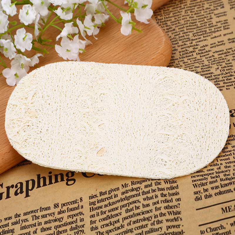 Kitchen Dish Towel Scouring Pad Loofah Brush Pot Cleaning Oil Removing Solid Color Rag Whole Loofah