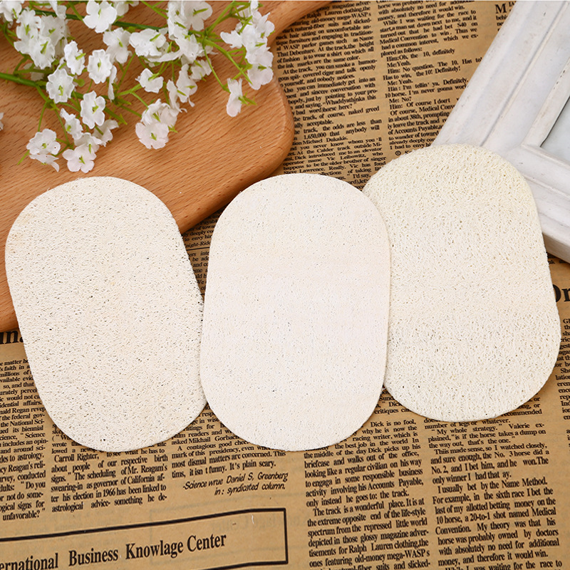 Kitchen Dish Towel Scouring Pad Loofah Brush Pot Cleaning Oil Removing Solid Color Rag Whole Loofah
