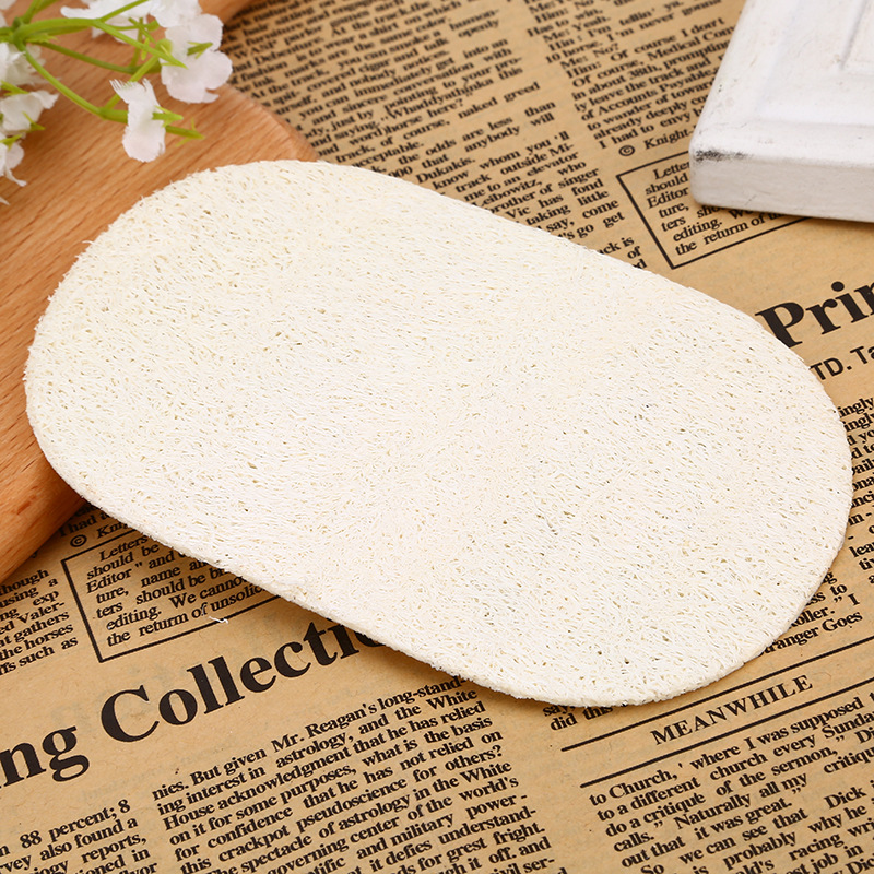 Kitchen Dish Towel Scouring Pad Loofah Brush Pot Cleaning Oil Removing Solid Color Rag Whole Loofah