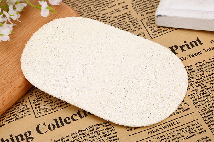 Kitchen Dish Towel Scouring Pad Loofah Brush Pot Cleaning Oil Removing Solid Color Rag Whole Loofah