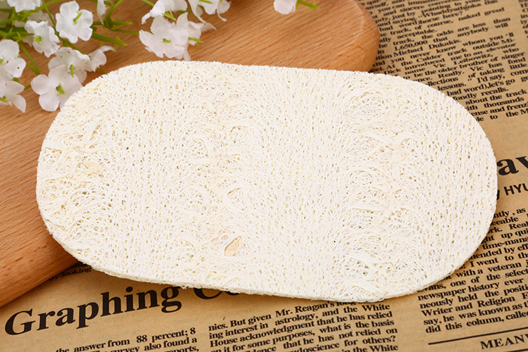 Kitchen Dish Towel Scouring Pad Loofah Brush Pot Cleaning Oil Removing Solid Color Rag Whole Loofah