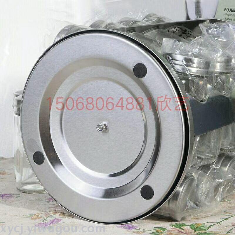 Stainless Steel 16-piece seasoning bottle rotating seasoning Rack Powder BBQ Seasoning Bottle Set